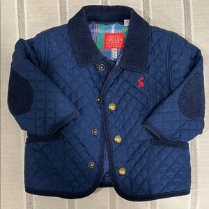 Joules Blue Quilted Kids Puffer Jacket